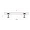 Gliderite Hardware 3-3/4 in. Center to Center Clear Acrylic Cabinet Pull Polished Chrome 4718-96-PC-1 - alternate 3